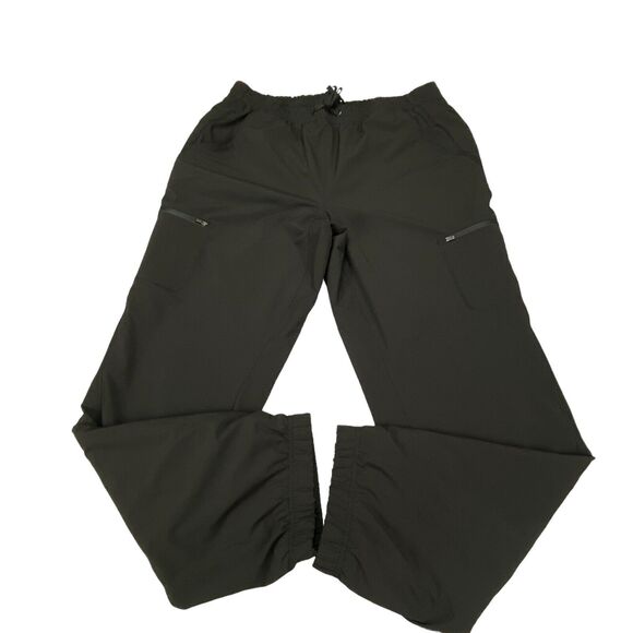 Eddie Bauer Lined Sweatpants Womens Size 14 Black  Elastic Waist Drawstring - Picture 16 of 16